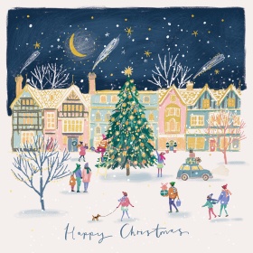 Christmas Village Christmas Card